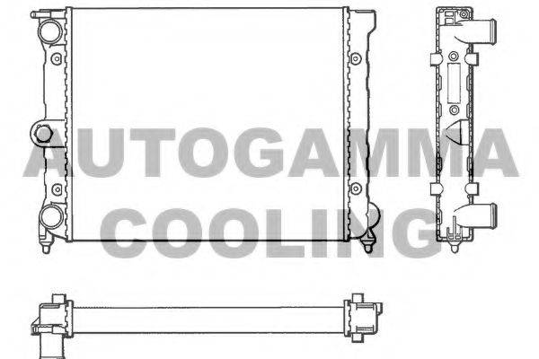 AUTOGAMMA 101041 Радіатор, охолодження двигуна