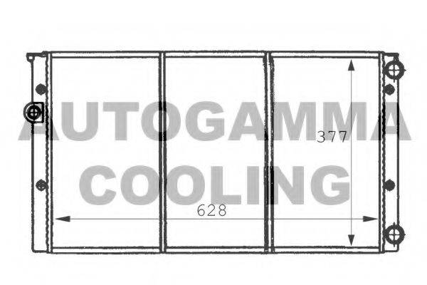 AUTOGAMMA 101057 Радиатор охлаждения двигателя