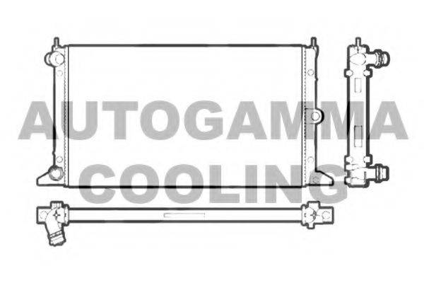 Радиатор охлаждения двигателя AUTOGAMMA 102951
