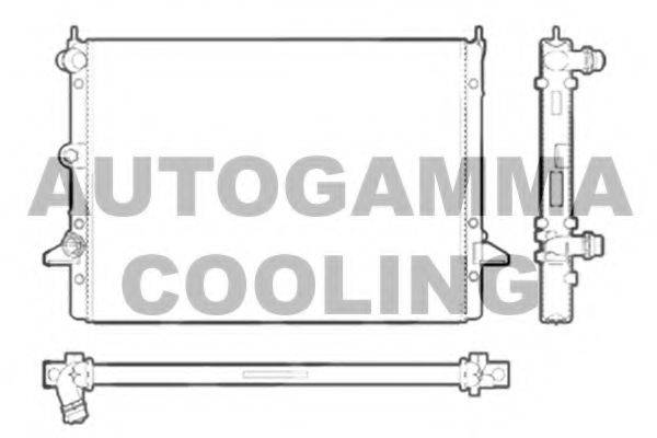 Радиатор охлаждения двигателя AUTOGAMMA 102952