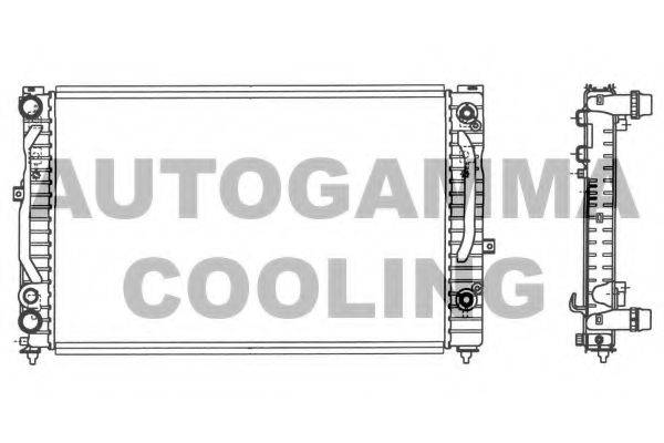 AUTOGAMMA 103067 Радиатор охлаждения двигателя