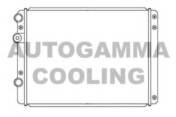AUTOGAMMA 103944 Радиатор охлаждения двигателя