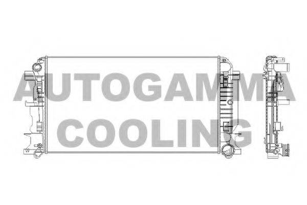 AUTOGAMMA 104534 Радиатор охлаждения двигателя