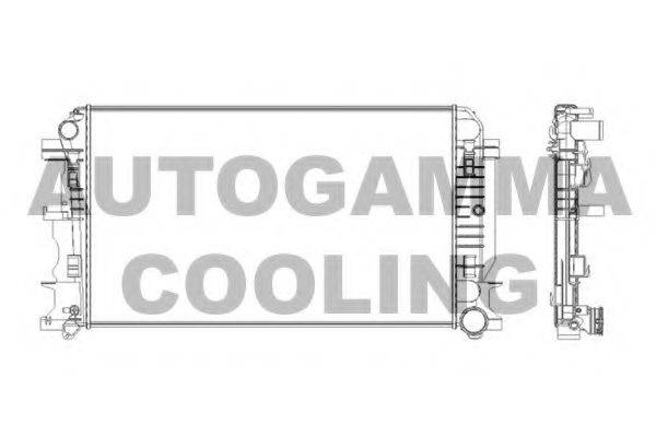 Радиатор охлаждения двигателя AUTOGAMMA 104573