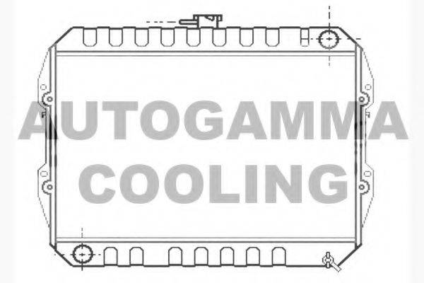 Радиатор охлаждения двигателя AUTOGAMMA 104610