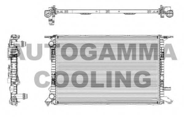 AUTOGAMMA 105155 Радиатор охлаждения двигателя