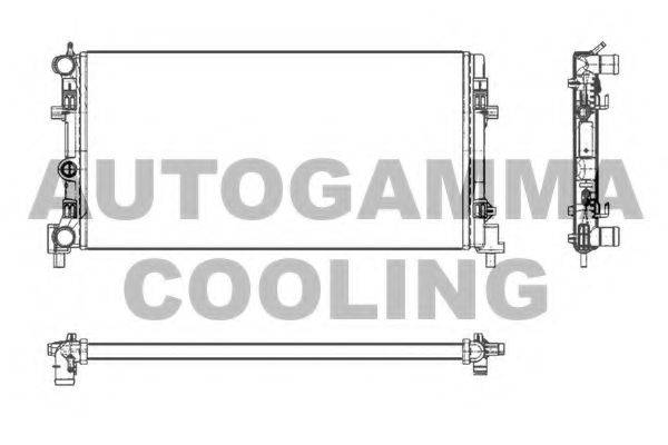 Радиатор охлаждения двигателя AUTOGAMMA 105400
