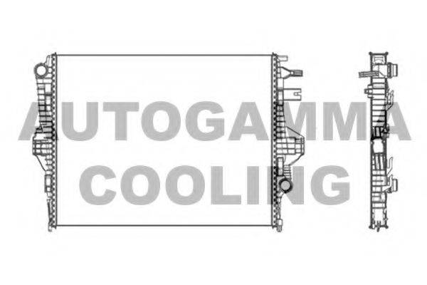 Радиатор охлаждения двигателя AUTOGAMMA 105680