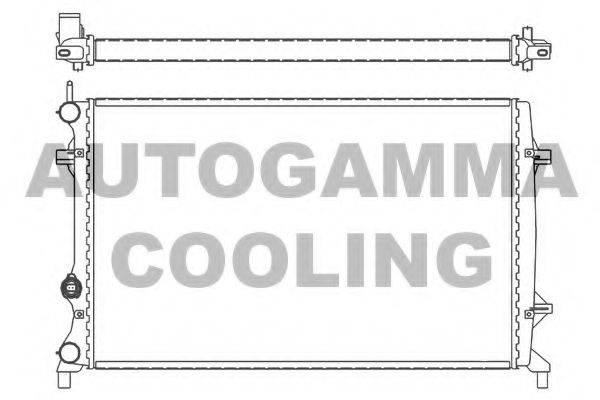 AUTOGAMMA 105846 Радиатор охлаждения двигателя