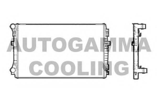AUTOGAMMA 107198 Радиатор охлаждения двигателя
