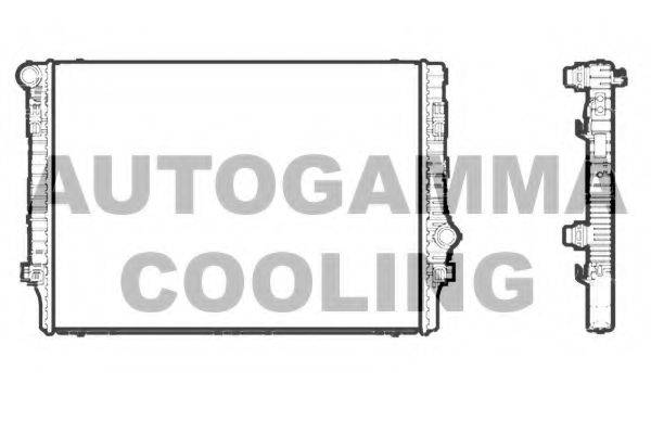 Радиатор охлаждения двигателя AUTOGAMMA 107201