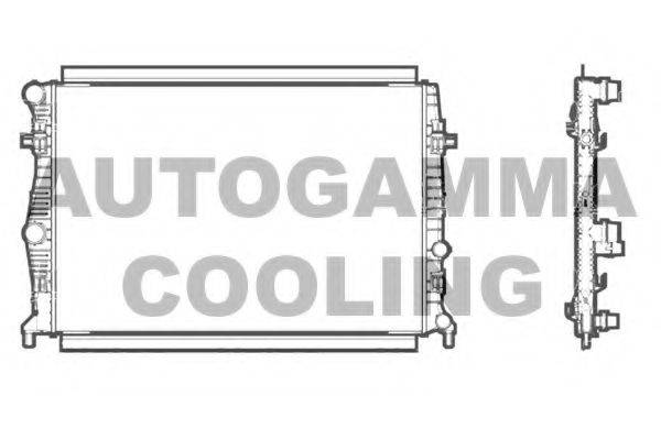 Радиатор охлаждения двигателя AUTOGAMMA 107238
