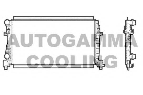 Радиатор охлаждения двигателя AUTOGAMMA 107245