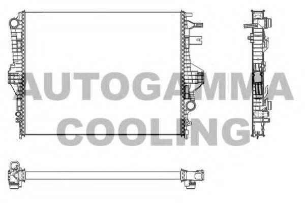 AUTOGAMMA 107246 Радиатор охлаждения двигателя
