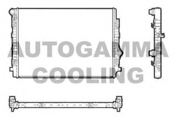 Радиатор охлаждения двигателя AUTOGAMMA 107465