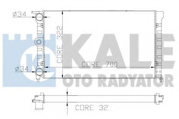 Радиатор охлаждения двигателя KALE OTO RADYATOR 139700