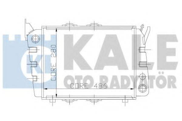 Радиатор охлаждения двигателя KALE OTO RADYATOR 164699