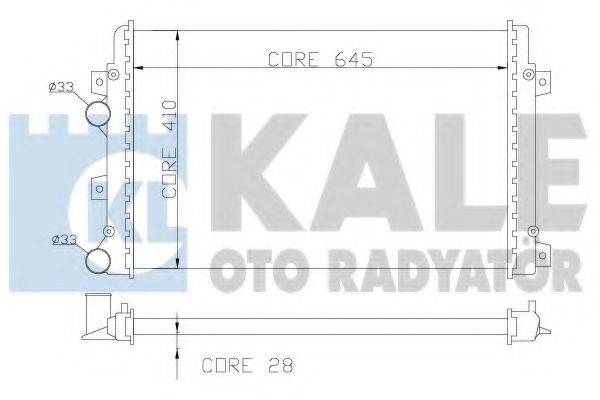 KALE OTO RADYATOR 353500 Радиатор охлаждения двигателя