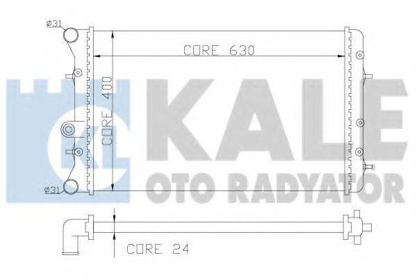 Радиатор охлаждения двигателя KALE OTO RADYATOR 353800