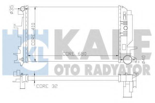 KALE OTO RADYATOR 373900 Радиатор охлаждения двигателя
