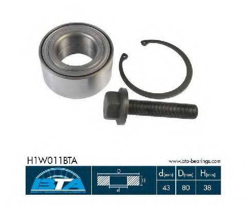 BTA H1W011BTA Комплект підшипника ступиці колеса