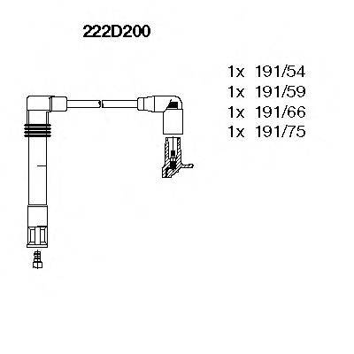 Комплект дротів запалення BREMI 222D200