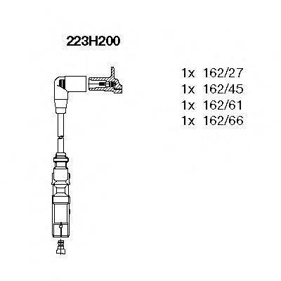 Комплект проводов зажигания BREMI 223H200