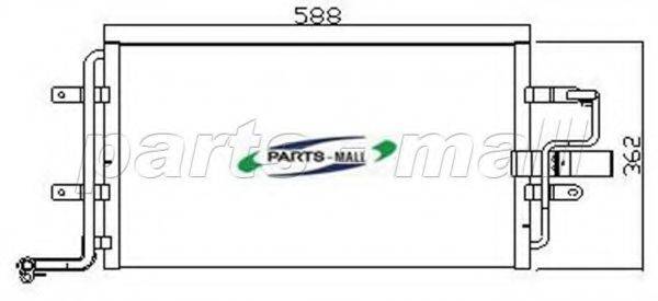 PARTS-MALL PXNCT002 Конденсатор кондиционера