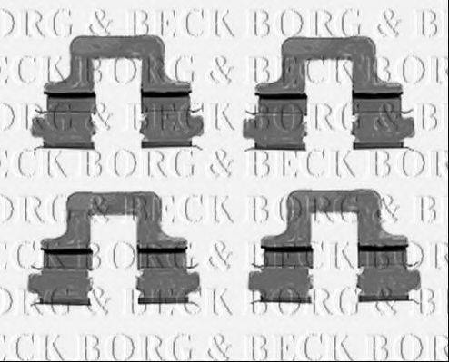 BORG & BECK BBK1230 Комплектуючі, колодки дискового гальма