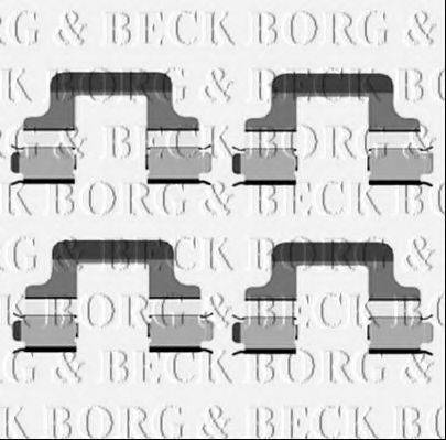 BORG & BECK BBK1254 Комплектуючі, колодки дискового гальма