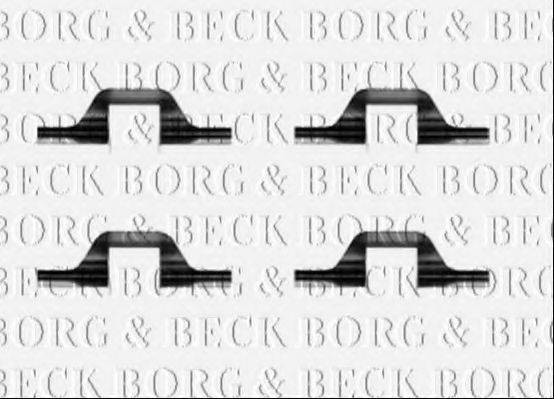 Комплектуючі, колодки дискового гальма BORG & BECK BBK1392
