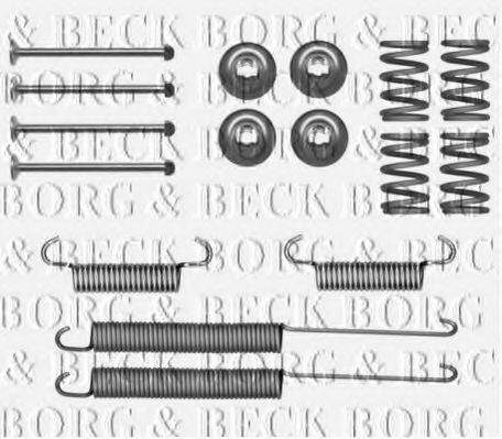 Комплектуючі, колодки дискового гальма BORG & BECK BBK6314