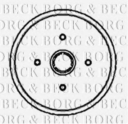 Гальмівний барабан BORG & BECK BBR7002