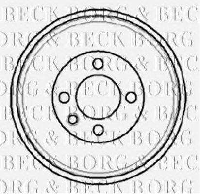 BORG & BECK BBR7067 Тормозной барабан