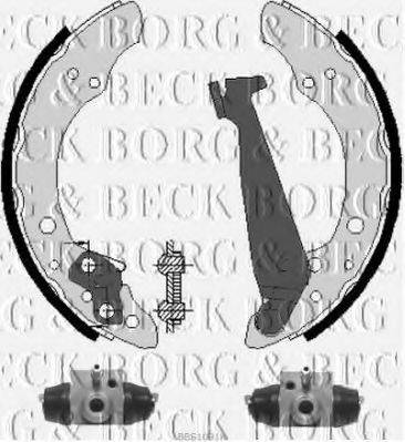BORG & BECK BBS1091K Комплект гальмівних колодок