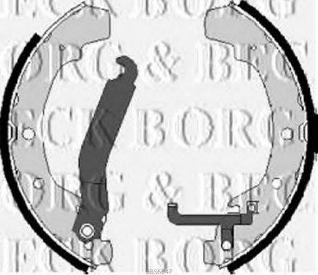 BORG & BECK BBS6047 Комплект гальмівних колодок