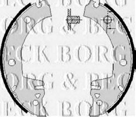 Комплект гальмівних колодок BORG & BECK BBS6061