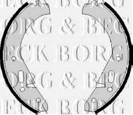 BORG & BECK BBS6081 Комплект гальмівних колодок