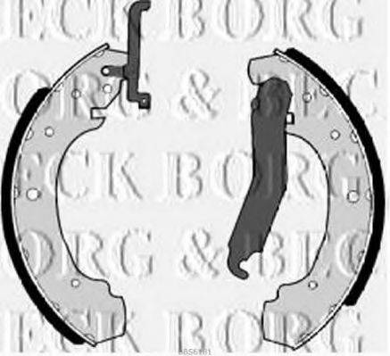 BORG & BECK BBS6181 Комплект гальмівних колодок