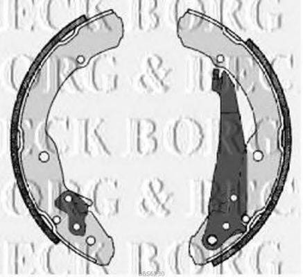 BORG & BECK BBS6230 Тормозные колодки барабанные