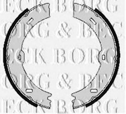BORG & BECK BBS6371 Комплект гальмівних колодок