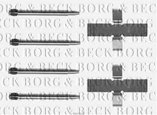 BORG & BECK BBK1186 Комплектующие, колодки дискового тормоза