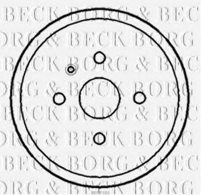 Тормозной барабан BORG & BECK BBR7183