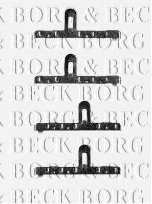 BORG & BECK BBK1184 Комплектуючі, колодки дискового гальма