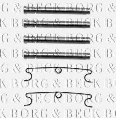 Комплектуючі, колодки дискового гальма BORG & BECK BBK1218