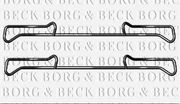 BORG & BECK BBK1219 Комплектуючі, колодки дискового гальма