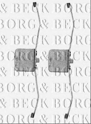 Комплектуючі, колодки дискового гальма BORG & BECK BBK1226