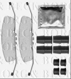 Комплектующие, колодки дискового тормоза BORG & BECK BBK1268