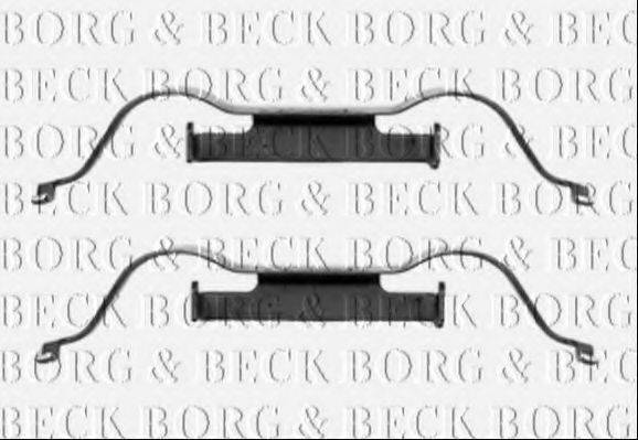 Комплектуючі, колодки дискового гальма BORG & BECK BBK1288