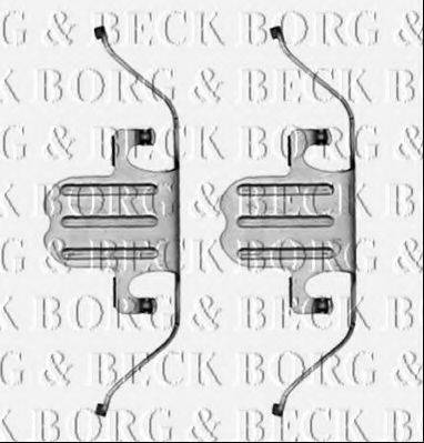 Комплектуючі, колодки дискового гальма BORG & BECK BBK1290